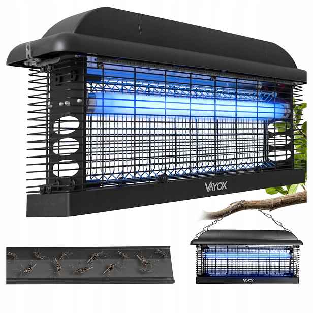 Insekticidní Lampa Proti Komárům Mouchy Elektrická Past 30W Uv 180m Pro Vayox