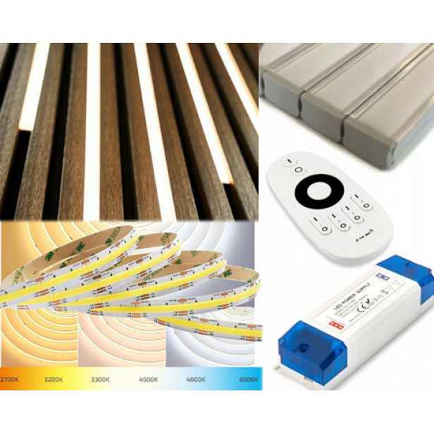 Osvětlení lamel 5x Led lampa Cob Cct Multiwhite Teplá-neutrální-studená