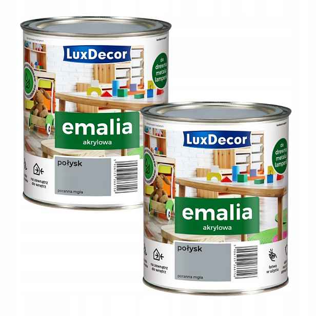 Sada 2KS Luxdecor Univerzální Smalt 0,75L Ranní Mlha Lesk