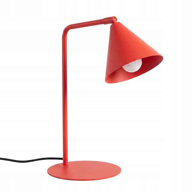Stolní lampa Nox červená Kovová kancelářská lampa na stůl Sollux Pl