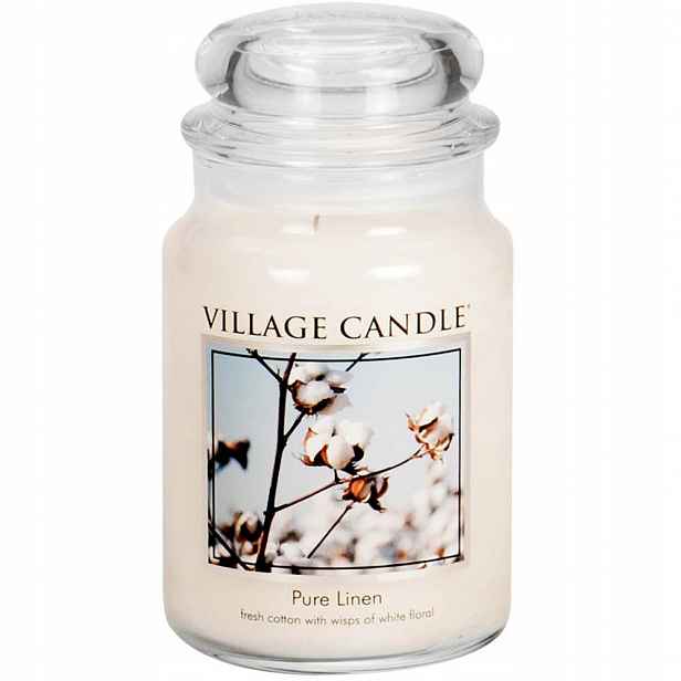Velká svíčka Pure Linen Village Candle
