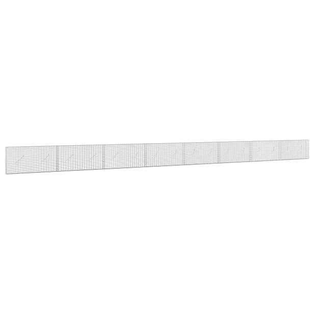 vidaXL Gabion s drátem 5 mm a síťkou 5x2,5 cm 800x10x50 cm