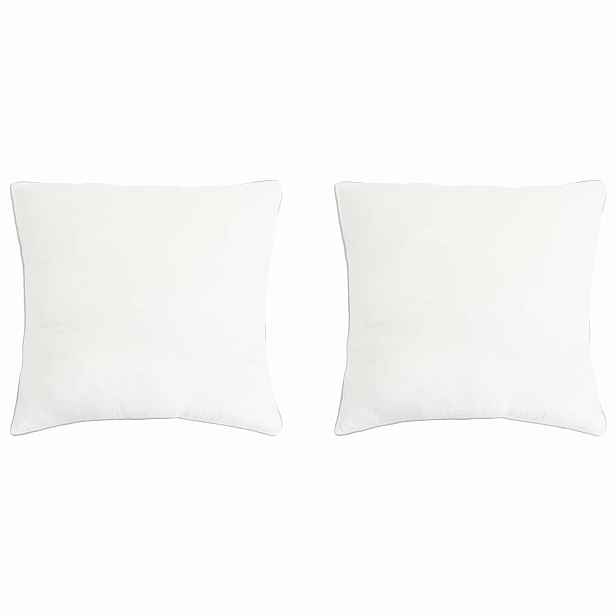 vidaXL Polštář 2 ks 60 x 60 cm Bambusové vlákno Bílá