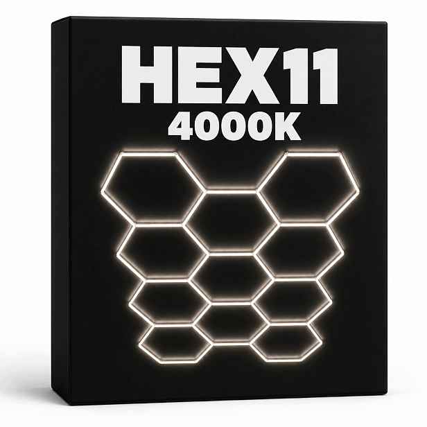 HEX11 bílý stropní svítidlo Led 322W salon barbera studio 229x315cm 4000K silný
