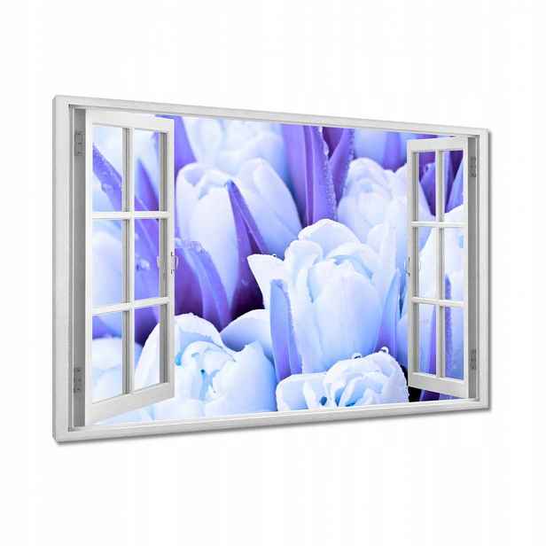 Obrazy 90x60 Modré tulipány