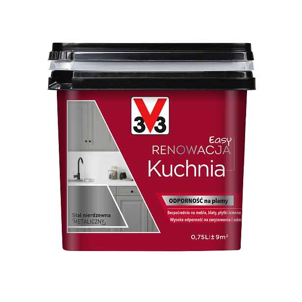 V33 Easy Renovace Kuchyně Ocel Metalická 0,75L