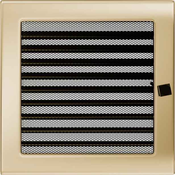 Krbová Mřížka 22x22 Žaluzie Pozlacená Ventilace
