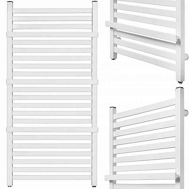 Nástěnný Koupelnový Radiátor Bílý Žebřík GR-KW1 1150x530 19 Žeberek 712W