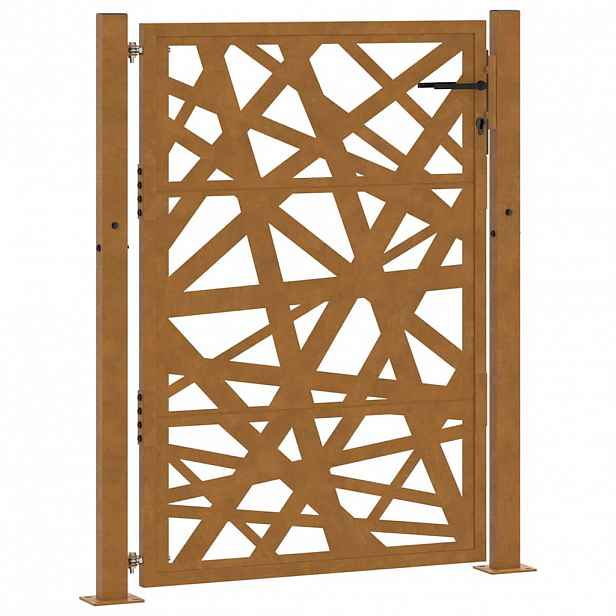 vidaXL Zahradní branka 100 x 125 cm odolná ocel, lehký design