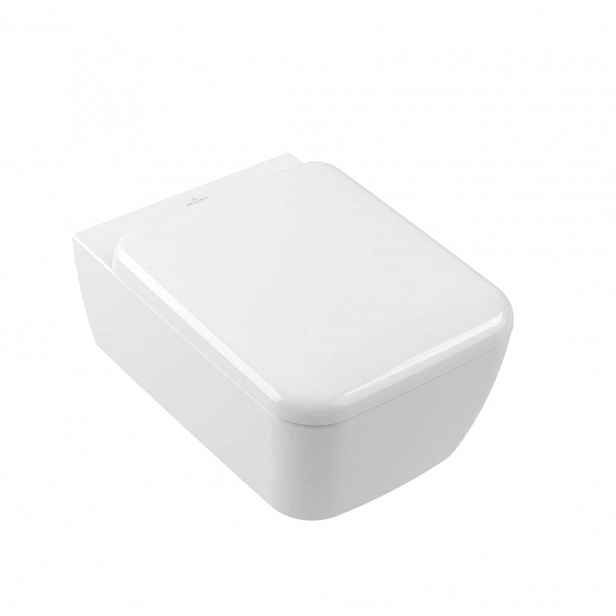 Villeroy & Boch Skyla - Závěsné WC se sedátkem SoftClosing, TwistFlush, DirectFlush, alpská bílá 4682CL01