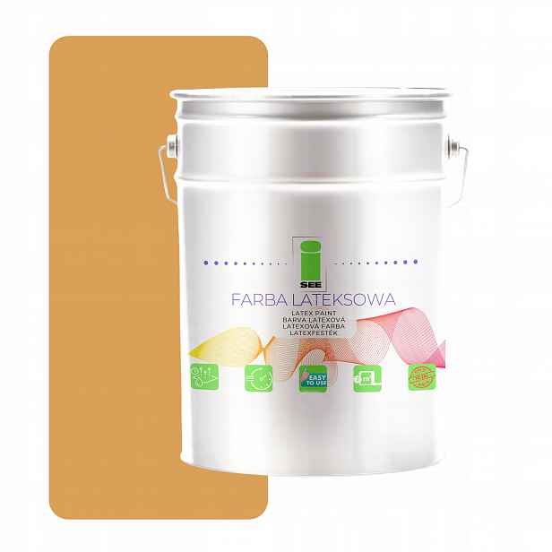 Barva Na Stěny Latexová Prodyšná Hypoalergenní Zlatá Terrakota 5L