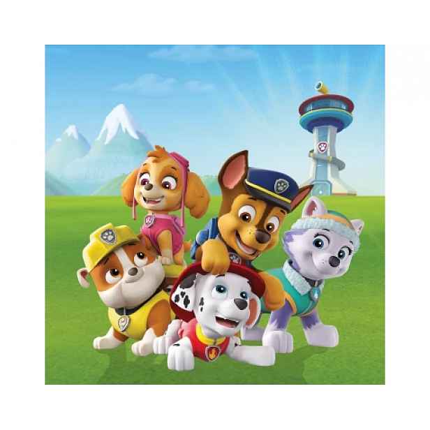 Dětský obraz Paw Patrol věž, 35x35 cm