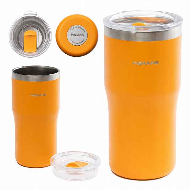 Fiskars On-the-go Termohrnek na kávu a čaj, pomerančová voda 500 ml