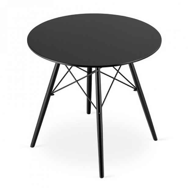 Jídelní stůl TODI 80 cm - černá/černá