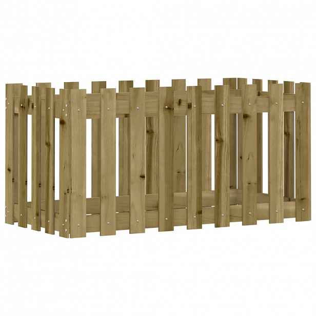 vidaXL Vyvýšený záhon plotový design 100x50x50cm impregnovaná borovice