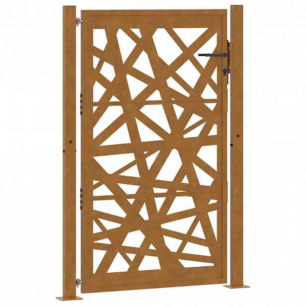 vidaXL Zahradní brána 100 x 150 cm odolná ocel, lehký design