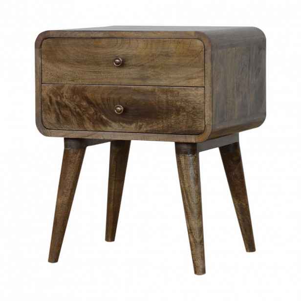 Artisan Furniture KONSOLOVÝ STŮL Klasická šedá povrchová úprava, 2 zásuvky, hnědá