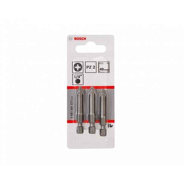 Bosch - Sada bitů PZ2, délka 49 mm, 3 ks 2607001577