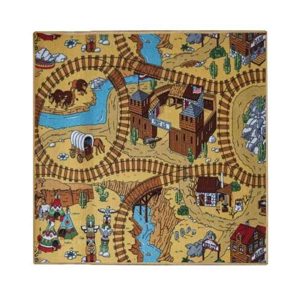 Dětský kusový koberec Western čtverec, 200x200, vícebarevná, dětský pokoj, AladinWorld Expres