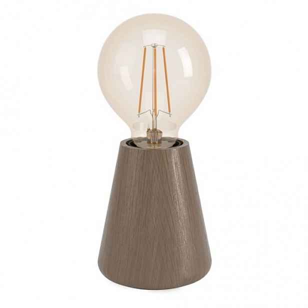 Eglo ASBY stojací lampa tmavá hnědá dřevo 44015