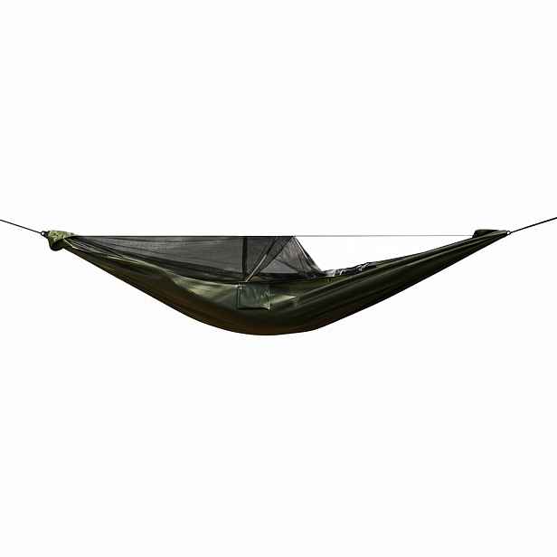 Houpací síť TigerWood Vážka V1 long s moskytiérou Pocket, zelená