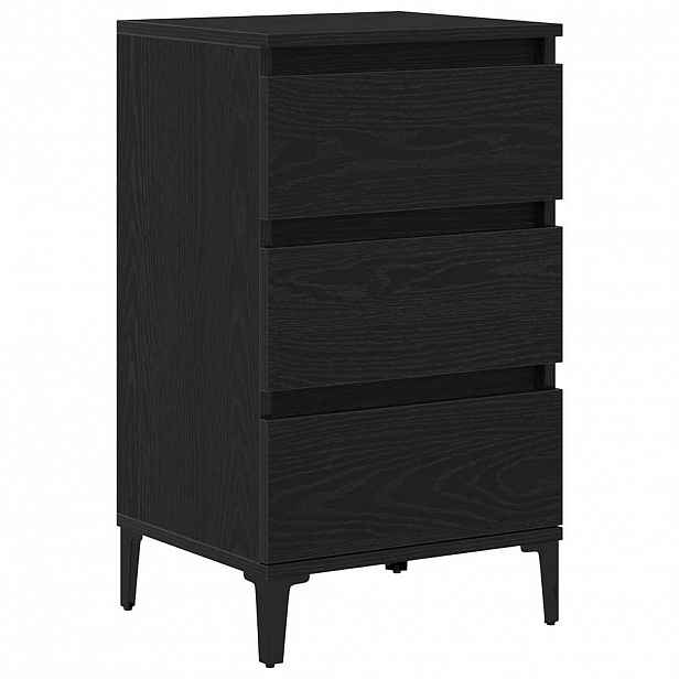 vidaXL Noční skříňka Černý dub 45 x 35 x 44 cm Kompozitní dřevo