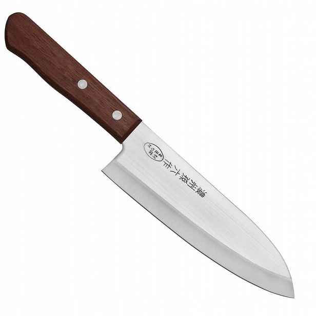 Satake Tomoko 420J2 Japonský ostrý kuchyňský Nůž Santoku na Zeleniny 17 cm