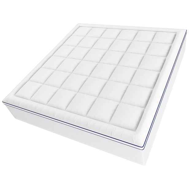 Topper na matrace king memory foam 193x203x10 cm, prémiový komfort spánku