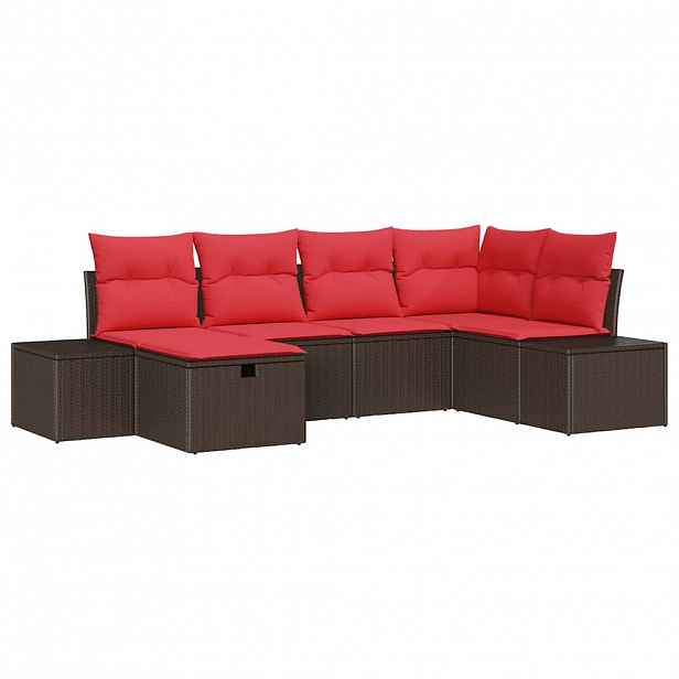 vidaXL Set pohovek 4 ks polyratan