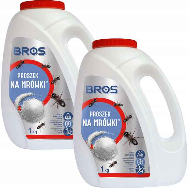 Bros prášek proti mravencům Přípravek na hnízdění Silný Jed na zalévání 2 x 1 kg