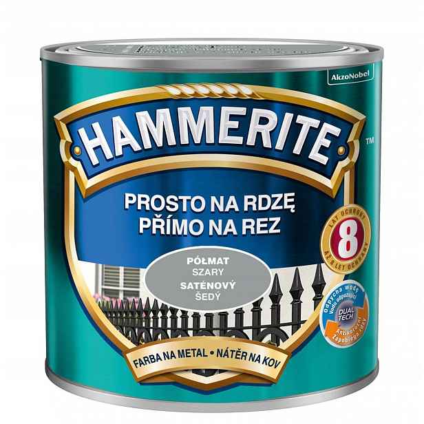 Hammerite Barva na rez 2,5 L Šedá Polomatná