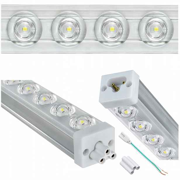 Led Lampa 120 cm Studená Nástěnná Lampa Dílenská 150 v sadě 4 ks
