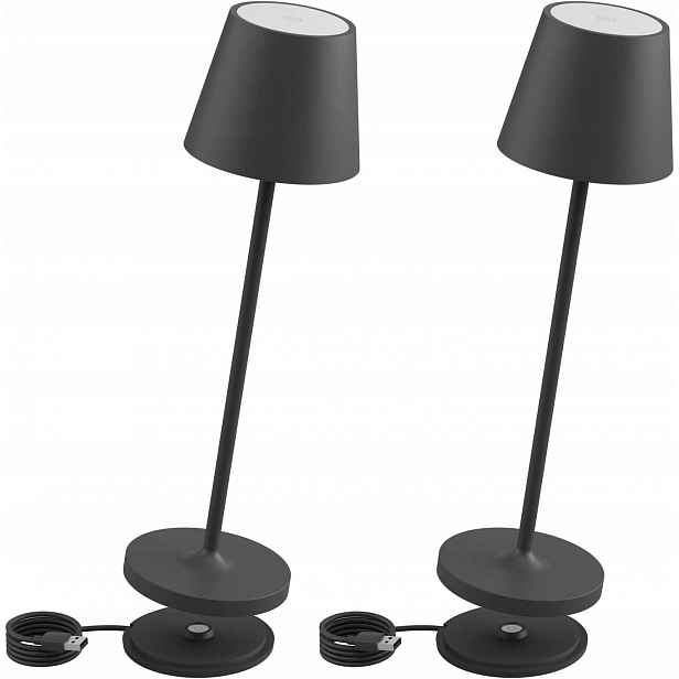 Noční Lampa Stolní s nabíjecím podstavcem, Rgb Usb 2 Ks Barvy světla.