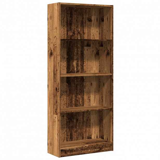 vidaXL Knihovna old wood 60 x 24 x 143 cm kompozitní dřevo