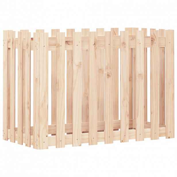 vidaXL Vyvýšený záhon plotový design 100 x 50 x 70 cm masivní borovice