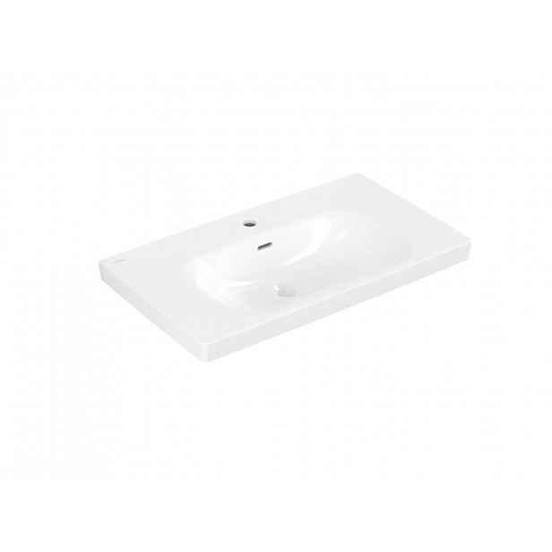Villeroy & Boch Skyla - Umyvadlo, 80x46 cm, s přepadem, otvor pro baterii, alpská bílá 5A518001