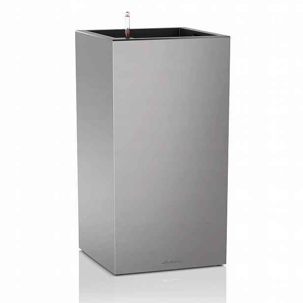 Květináč Lechuza Canto Premium 40 High samozavlažovací Silver Metallic