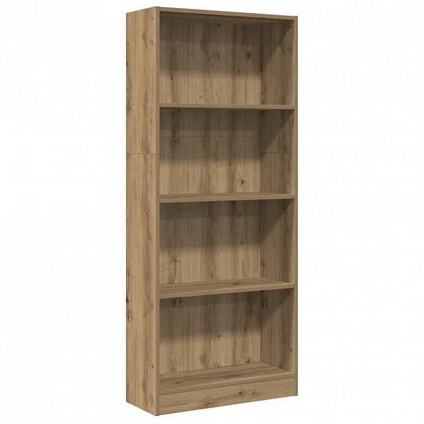 vidaXL Knihovna dub artisan 60 x 24 x 143 cm kompozitní dřevo