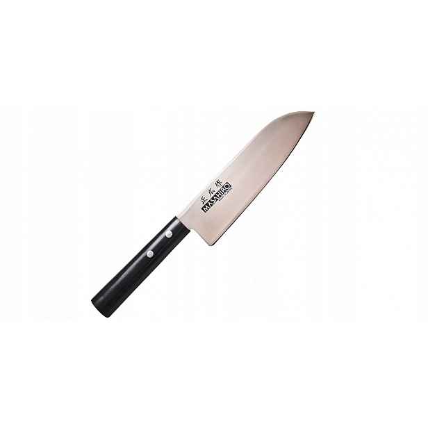 Nůž Masahiro Sankei Santoku 165 mm černý [35841]