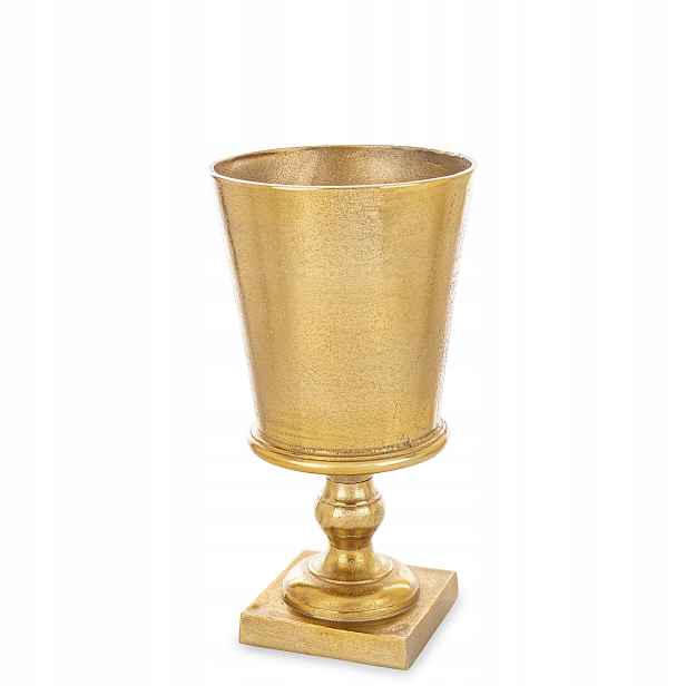 Zlatý obal na květináč na nožce květináč na květiny, dekorace Loyd Collection