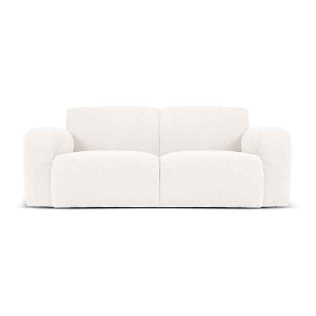 Bílá pohovka z textilie bouclé 170 cm Molino – Micadoni Home