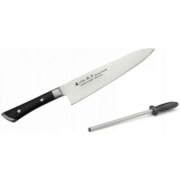 Nůž šéfa 21 cm Satake Hiroki Plus ostřič Taidea T0825D