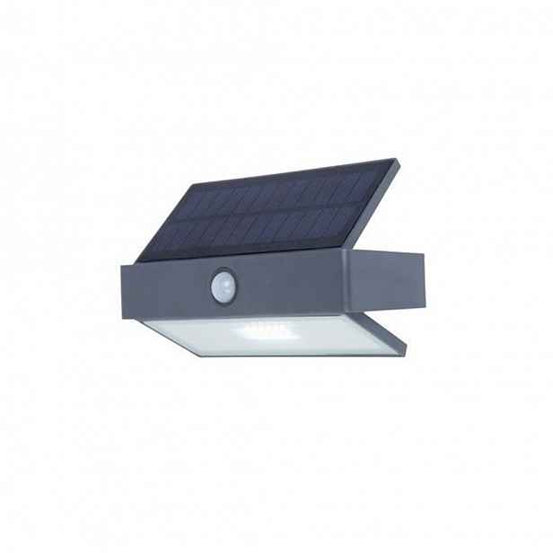 Solární lampa venkovní nástěnná Led lampa 2,3W s pohybovým senzorem Arrow Lutec