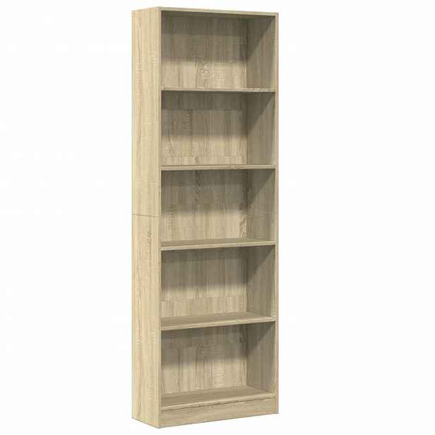 vidaXL Knihovna dub sonoma 60 x 24 x 176 cm kompozitní dřevo