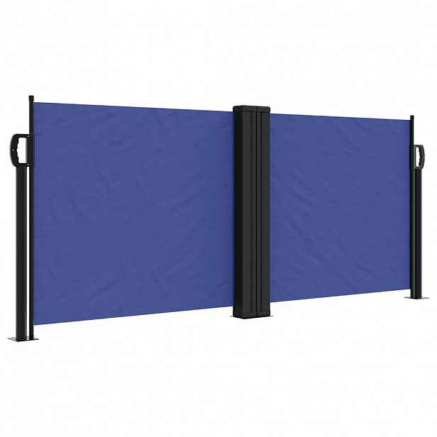 vidaXL Zatahovací boční markýza modrá 100 x 1 000 cm