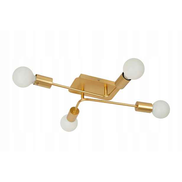 Stropní svítidlo zlatá, minimalistická, 4 body, do ložnice obývacího pokoje Lucide