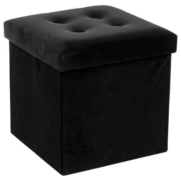 ATMOSPHERA Taburet Adaline Black 38x38 cm