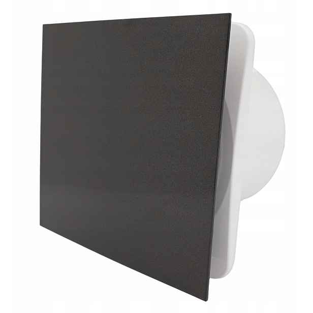 Koupelnový Ventilátor Vents group Fi 150 mm Černý Panel Výkonný 242 m3/h