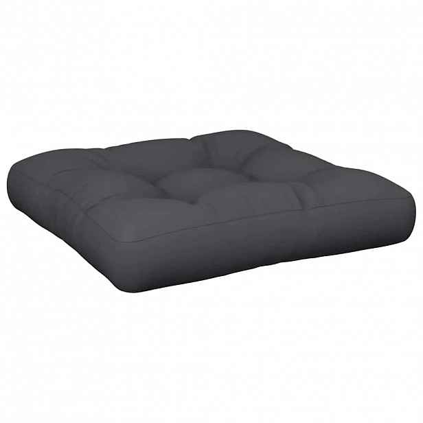 vidaXL Poduška na palety černá 50 x 50 x 12 cm textil