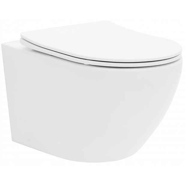 Wc mísa Carlo Mini Rimless Flat Mini Duroplast Rea